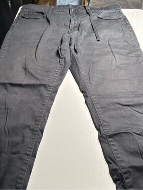 Uniqlo Men's Slim Black Drawstring Jeans